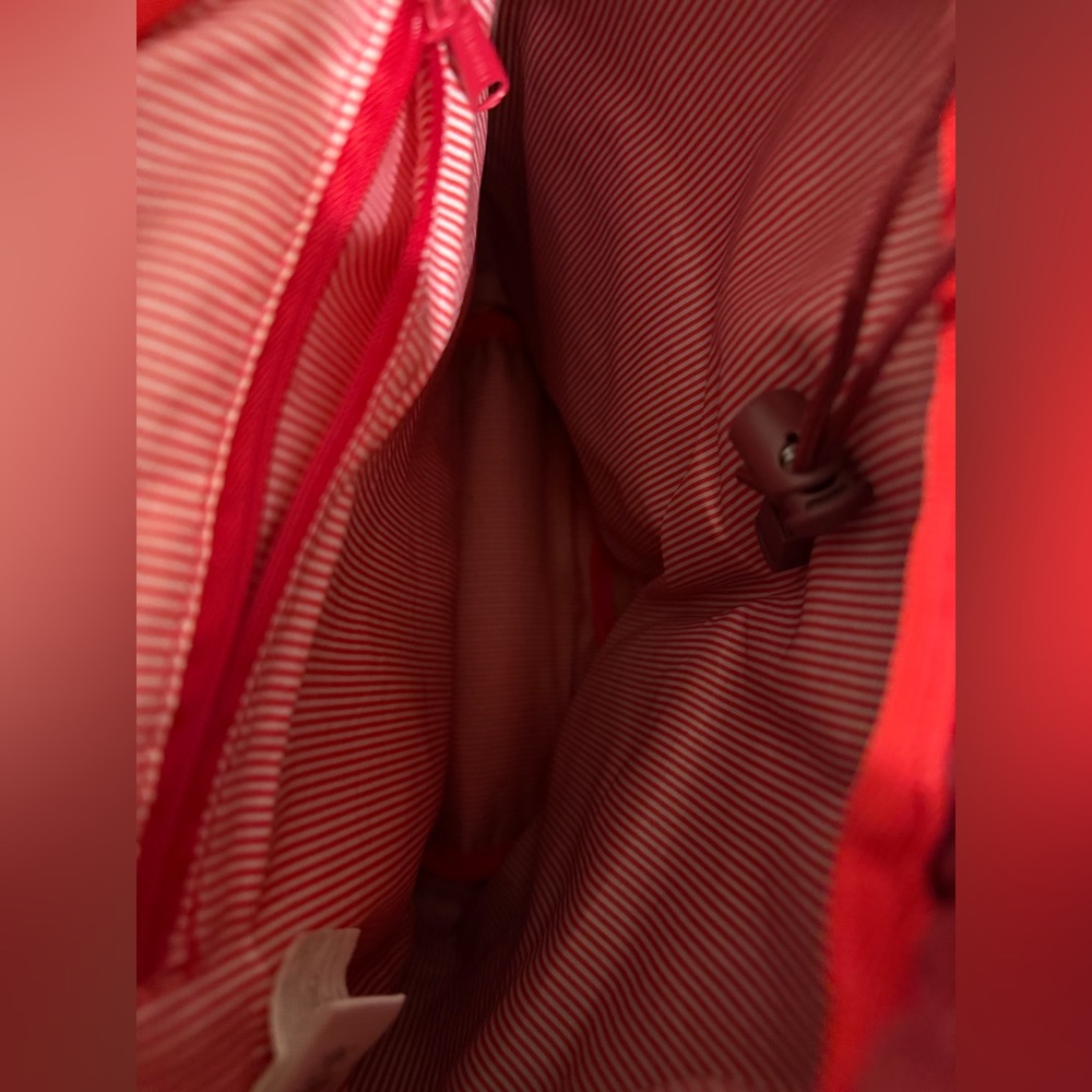 Herschel Red Backpack with Striped Interior - Picture 7 of 8
